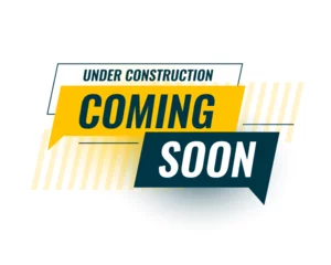Gordijnen coming soon under construction background for brand promo © starlineart