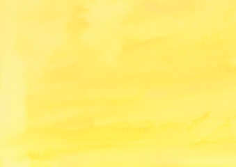 にじんだ黄色の水彩の背景素材