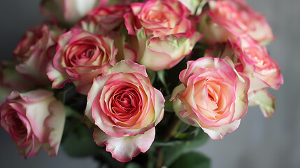 bouquet of pink roses