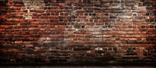 Vintage brick wall backdrop.
