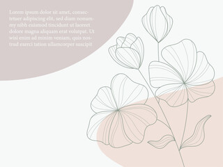 flowers background abstract vector, wallpaper page