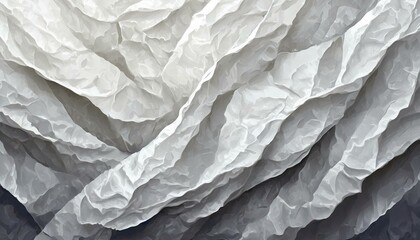 Illustration of crumpled and wet white paper.
 - obrazy, fototapety, plakaty