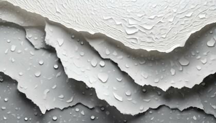 Illustration of torn and wet white paper texture.
 - obrazy, fototapety, plakaty