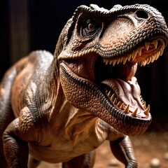 Fototapeta premium Tyrannosaurus Rex prehistoric animal dinosaur wildlife photography prehistoric animal dinosaur wildlife photography