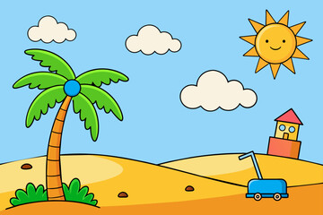 summer background is tree