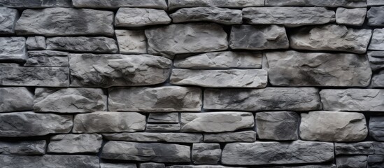 Obraz premium Grey stone wall background