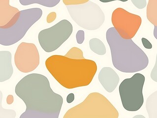 An abstract background composed of soft purple, orange, red, and gray irregular circles.wallpaper design,presentations, banners, flyers, cover pages.