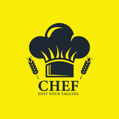 Chef hat logo design for cake and bakery shops