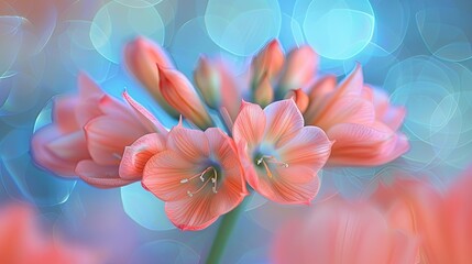 Discover the artistry of soft focus backgrounds with captivating blooms