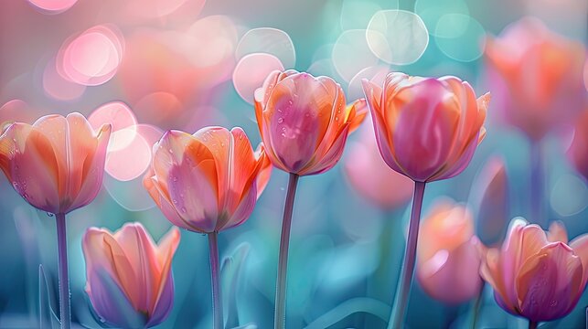 Explore the beauty of soft focus backgrounds with dreamy blooms