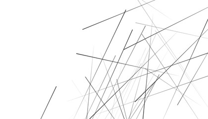 Modern, contemporary art like illustration. Random chaotic lines abstract geometric texture. Vector illustration
