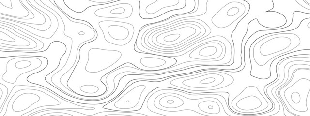 Topographic contour map. similar cartography illustration. Topographic map pattern background vector. Abstract mountain terrain map background with abstract shape line texture.