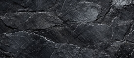 Fototapeta premium Black granite stone texture for seamless tiling. High quality image.