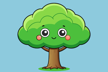 Fototapeta premium Tree background with a beautiful tree in the center.