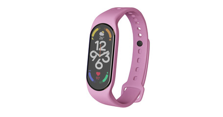 3d render of smart band, fitness watch, sport bracelet, or fitness activity tracker isolated on in transparent background png format.