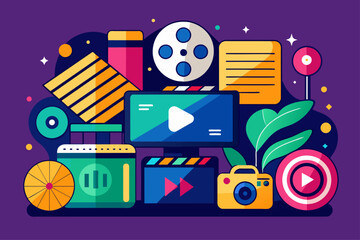 video icon background is