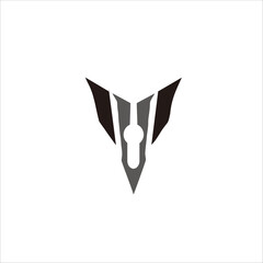 Print V logo design for your brand and company name