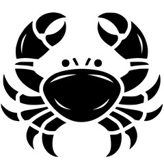 black and white tattoo of a crab © Koko