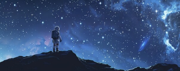 the Astronaut mapping out a new constellation