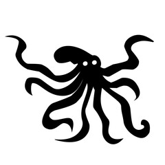 octopus silhouette icon