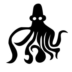 octopus silhouette icon