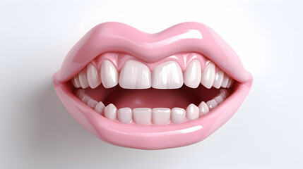 Mouth 3d rendering