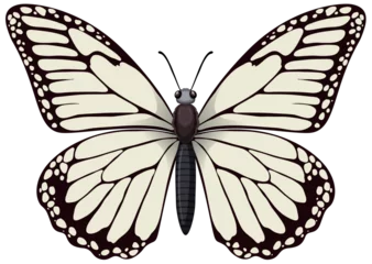 Zelfklevend Fotobehang Kinderen Vector graphic of a detailed monarch butterfly