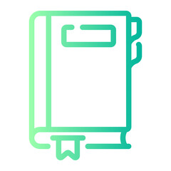 agenda Line Gradient Icon