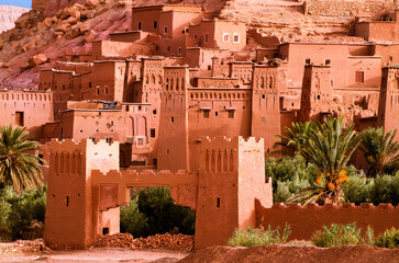 Aït Benhaddou (Arabic: آيت بن حدّو) is a historic ighrem or ksar (fortified village) along the former caravan route between the Sahara and Marrakesh in Morocco.