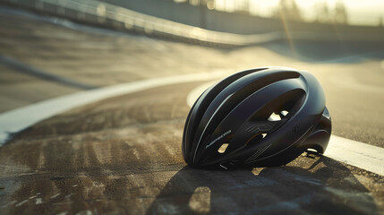 Fototapeta premium beautiful designed helmet. unique colour design