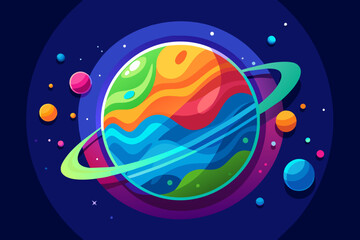 planet template background is