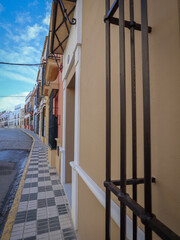 small sideway at Los Morales city in Spain
