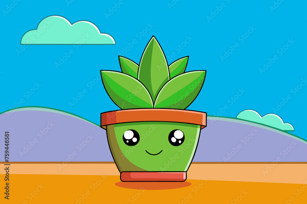 Poster plant cute background is tree