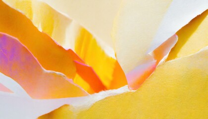 Illustration of torn and crumpled yellow paper texture.
