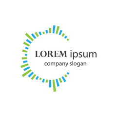 good music sound wave logo illustration