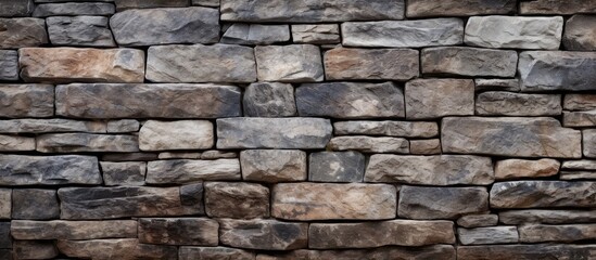 Old stone wall texture background with space for copy.
