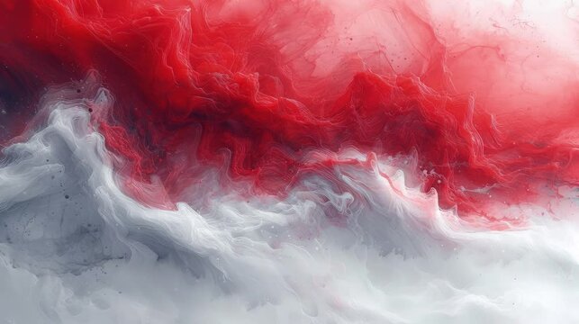 Abstract background loop animation red and white.