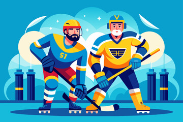 hockey men background is