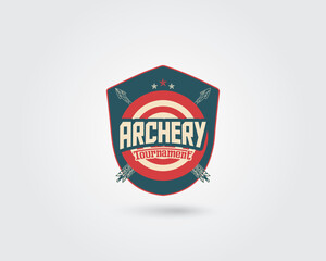 Modern Creative Unique Archery Vector Logo Design Template