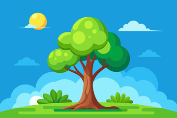 Obraz premium sky background is tree