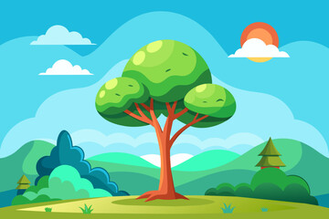 Obraz premium sky background is tree