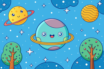 A tree stands tall against a mesmerizing, celestial backdrop, its silhouette complemented by the ethereal glow of the stars.