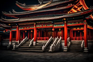 Foto op Canvas chinese temple © Maryam