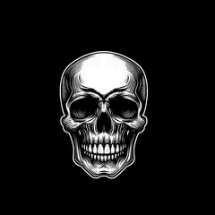 symbol logo design template skull bones inspiration