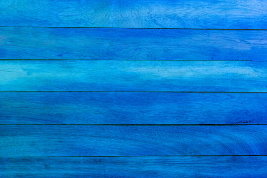 Closeup of blue wood background