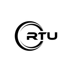 RTU Logo Design, Inspiration for a Unique Identity. Modern Elegance and Creative Design. Watermark Your Success with the Striking this Logo.