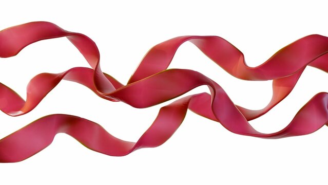 3d rendering of collagen structure, peptide chain structure composed of three interlocking strands
