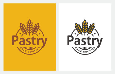 Obraz premium Bakery Pastry Bread logo design inspiration