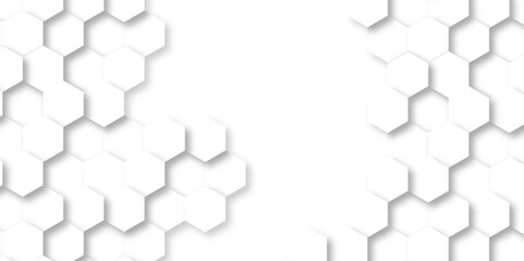 Background with hexagons . Abstract background with lines . white texture background . hexagon abstract background. Surface polygon pattern with glowing hexagon paper texture and futuristic business.
