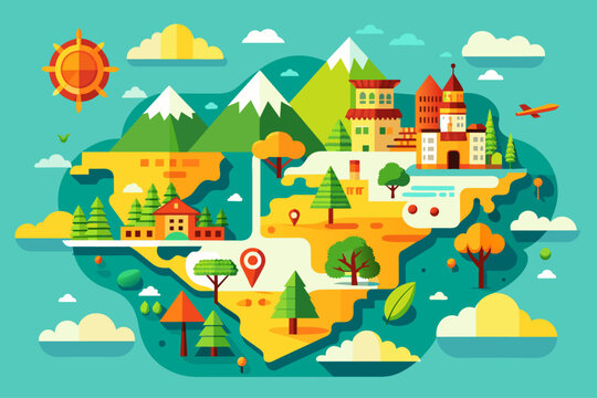 maps background is